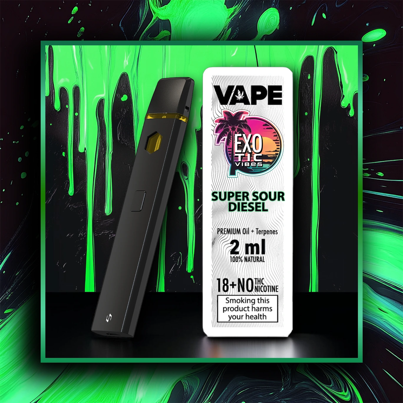 Super Sour Diesel CB9 Vape premium - varietà - 2.00 ml. CB9 vape