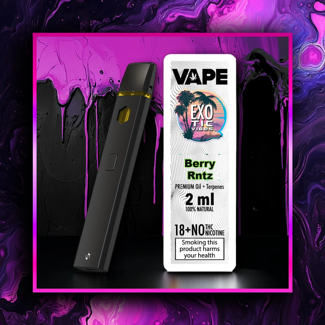 Berry Rntz HHC Premium Vape - 2.00 ml. HHC vape